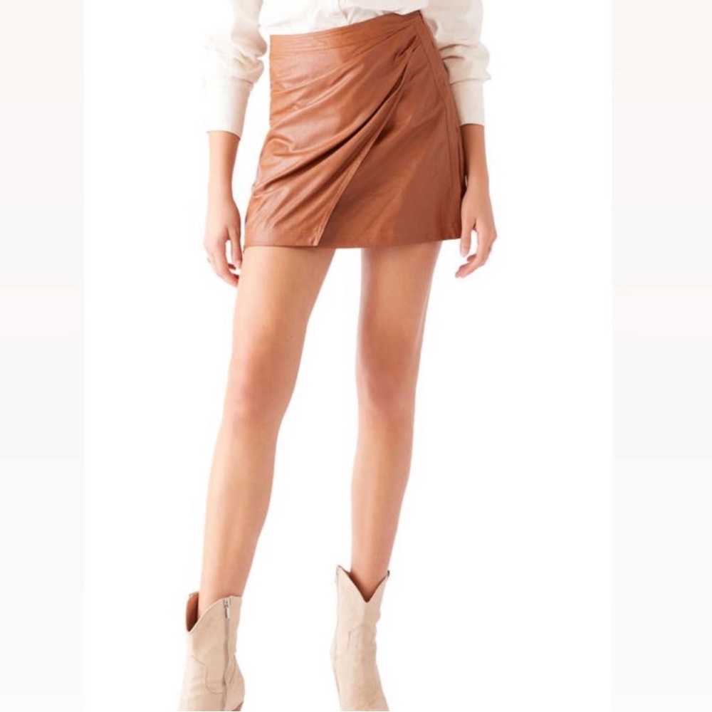 NWT Free People Fake Out Faux Wrap Skirt
